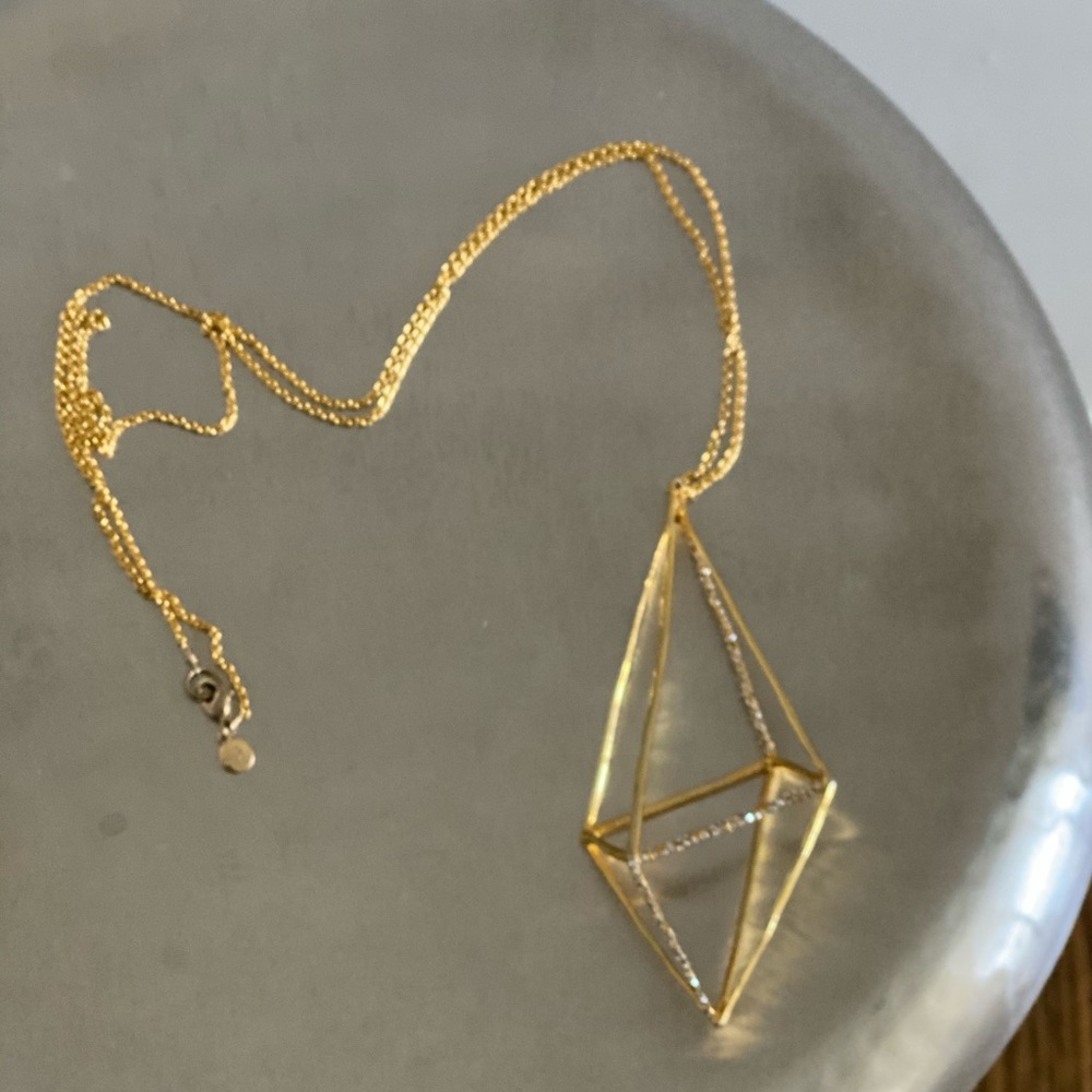 Alexis Bittar long crystal encrusted necklace